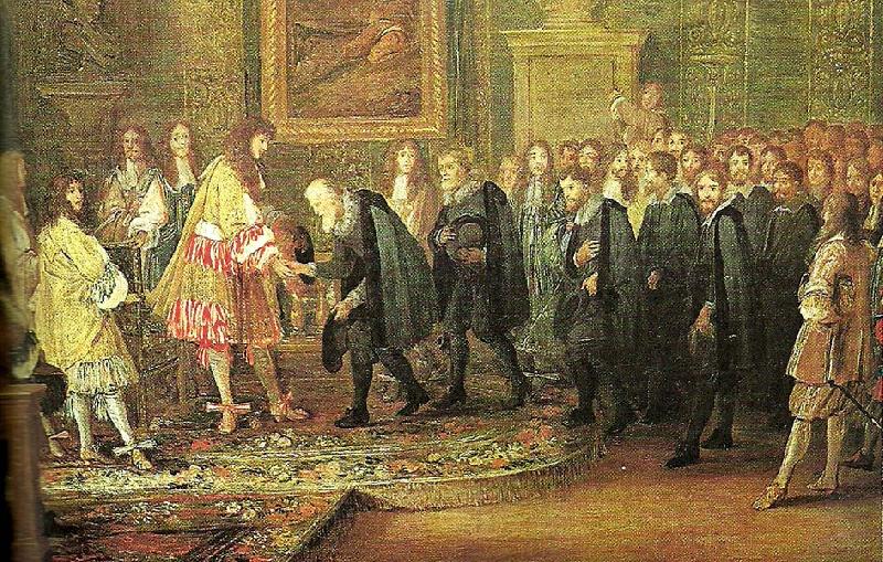 louis xiv receiving swiss ambassadors, MEULEN, Adam Frans van der